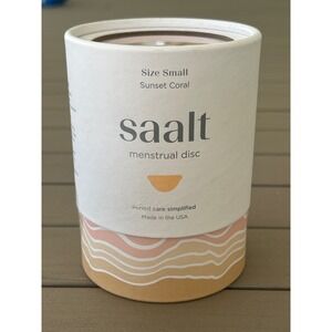 Saalt Menstrual Disc Size Small Sunset Coral Period Care Simplified